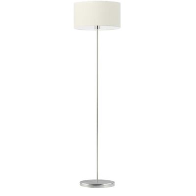 Lampa podłogowa LYSNE Werona, 60 W, E27, ecru/stalowa, 156x40 cm Lampa podłogowa LYSNE Werona, 60 W, E27, ecru/stalowa, 156x40 cm