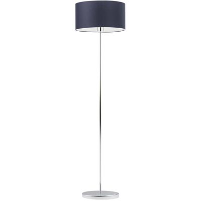 Lampa podłogowa LYSNE Werona, 60 W, E27, granatowa/chrom, 156x40 cm Lampa podłogowa LYSNE Werona, 60 W, E27, granatowa/chrom, 156x40 cm