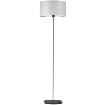Lampa podłogowa LYSNE Werona, 60 W, E27, jasnoszara/czarna, 156x40 cm Lampa podłogowa LYSNE Werona, 60 W, E27, jasnoszara/czarna, 156x40 cm