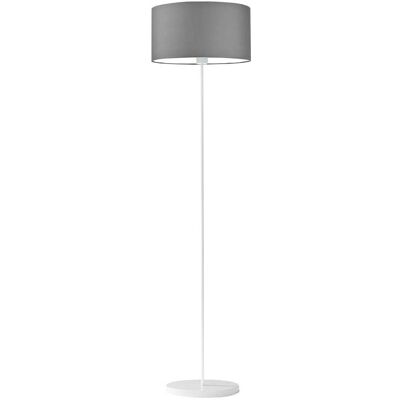 Lampa podłogowa LYSNE Werona, 60 W, E27, stalowa/biała, 156x40 cm Lampa podłogowa LYSNE Werona, 60 W, E27, stalowa/biała, 156x40 cm
