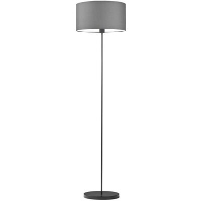 Lampa podłogowa LYSNE Werona, 60 W, E27, stalowa/czarna, 156x40 cm Lampa podłogowa LYSNE Werona, 60 W, E27, stalowa/czarna, 156x40 cm