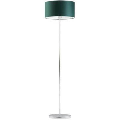 Lampa podłogowa LYSNE Werona, 60 W, E27, zieleń butelkowa/chrom, 156x40 cm Lampa podłogowa LYSNE Werona, 60 W, E27, zieleń butelkowa/chrom, 156x40 cm