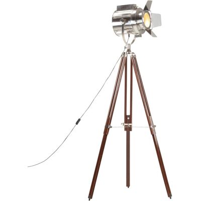 VMP Lampa podłogowa na trójnogu, lite drewno mango, 180 cm VMP Lampa podłogowa na trójnogu, lite drewno mango, 180 cm
