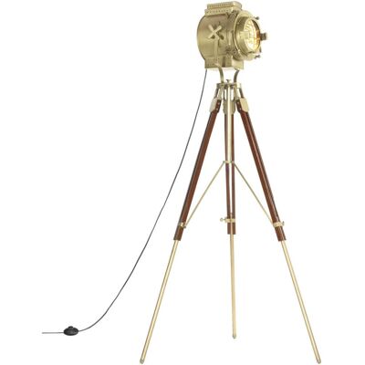 VMP Lampa podłogowa na trójnogu, lite drewno mango, 193 cm VMP Lampa podłogowa na trójnogu, lite drewno mango, 193 cm