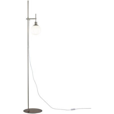 Lampa podłogowa niklowany, biała kula Erich Maytoni MOD221-FL-01-N Lampa podłogowa niklowany, biała kula Erich Maytoni MOD221-FL-01-N