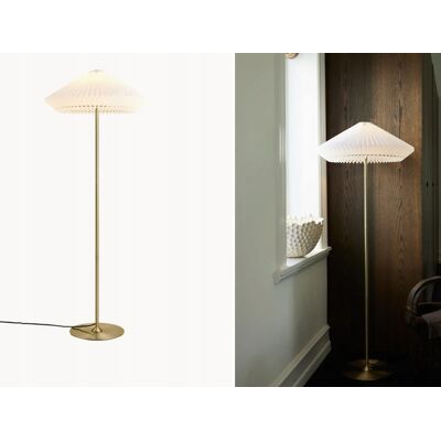 Lampa podłogowa Halo Design Paryż - E27 Regulowana Biały Mosiądz Lampa podłogowa Halo Design Paryż - E27 Regulowana Biały Mosiądz