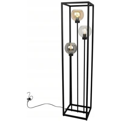inna (Inny) LAMPA PODŁOGOWA STOJĄCA CZARNA METAL LOFT KLOSZE SZKLANE KULE GRAFIT MIÓD inna (Inny) LAMPA PODŁOGOWA STOJĄCA CZARNA METAL LOFT KLOSZE SZKLANE KULE GRAFIT MIÓD