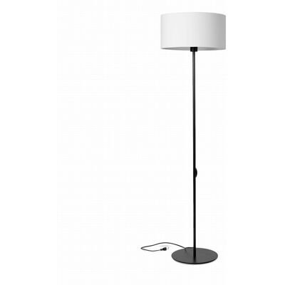 Tornado Lampa podłogowa stojąca do salonu z abażurem białym industrialna loft Tornado Lampa podłogowa stojąca do salonu z abażurem białym industrialna loft