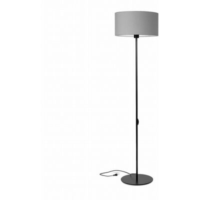 Tornado Lampa podłogowa stojąca do salonu z abażurem szarym industrialna loft Tornado Lampa podłogowa stojąca do salonu z abażurem szarym industrialna loft