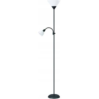 PLATINET LAMPA podłogowa stojąca E27 + E14 czarna 180cm PLATINET LAMPA podłogowa stojąca E27 + E14 czarna 180cm