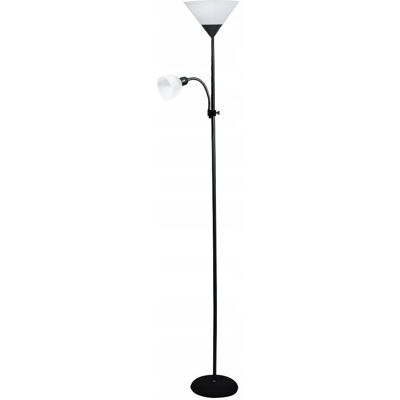Volteno Lampa Podłogowa Stojąca Led Cleo E14+E27 Czarna Volteno Lampa Podłogowa Stojąca Led Cleo E14+E27 Czarna