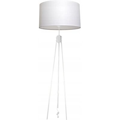 Inny producent Lampa podłogowa stojąca trójnóg ADELLA abażur biała do czytania loft led Inny producent Lampa podłogowa stojąca trójnóg ADELLA abażur biała do czytania loft led
