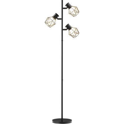 Homcom Lampa podłogowa z 3 gniazdami E27, do salonu, nowoczesna Homcom Lampa podłogowa z 3 gniazdami E27, do salonu, nowoczesna