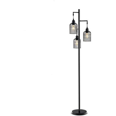 COSTWAY Lampa podłogowa z 3 kloszami Nowoczesna lampa stojąca COSTWAY Lampa podłogowa z 3 kloszami Nowoczesna lampa stojąca
