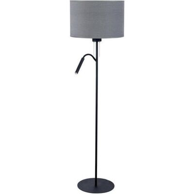 Lampa podłogowa z abażurem średnica 47cm szara 9072 Nowodvorski Lampa podłogowa z abażurem średnica 47cm szara 9072 Nowodvorski