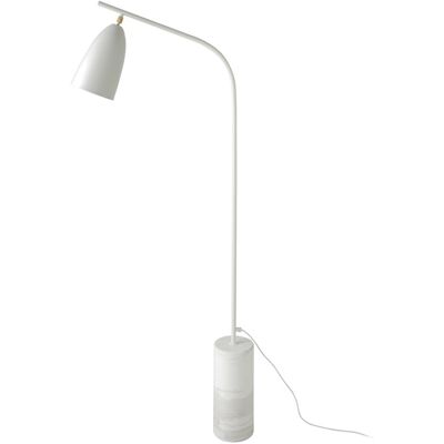 Lampa podłogowa z białego marmuru i białej stali 8036 ANGEL CERDA Lampa podłogowa z białego marmuru i białej stali 8036 ANGEL CERDA