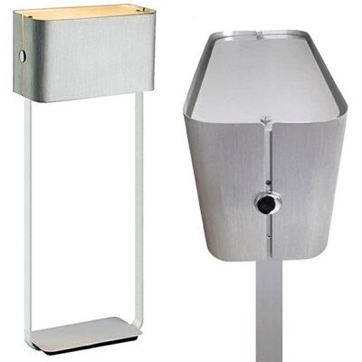 Inny producent LAMPA PODŁOGOWA Z PÓŁKĄ WALENCJA SREBRNE ALUMINIUM SANNELI DESIGN Inny producent LAMPA PODŁOGOWA Z PÓŁKĄ WALENCJA SREBRNE ALUMINIUM SANNELI DESIGN