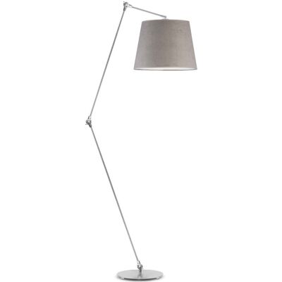 LYSNE Lampa podłogowa z regulacją kąta padania światła MANILA VELUR, szary LYSNE Lampa podłogowa z regulacją kąta padania światła MANILA VELUR, szary