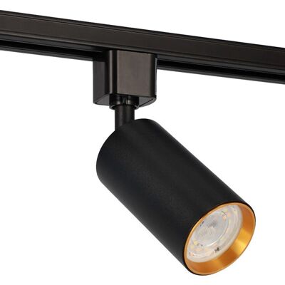 Lampa Reflektor Na Szynoprzewód Neva Tc Black Gold Gu10 Czarna, Środek Złoty Edo777533 Edo Lampa Reflektor Na Szynoprzewód Neva Tc Black Gold Gu10 Czarna, Środek Złoty Edo777533 Edo