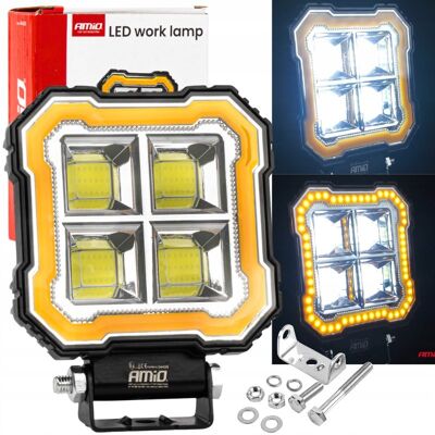 Amio Lampa Robocza Halogen Led Naświetlacz Reflektor Pozycyjne Awl84 48w 12v 24v Amio Lampa Robocza Halogen Led Naświetlacz Reflektor Pozycyjne Awl84 48w 12v 24v