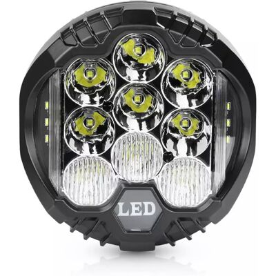 Interlook Lampa robocza LED 7' 50W 5000lm 2w1 DRL + reflektor dalekosiężny WL002-50W Interlook Lampa robocza LED 7' 50W 5000lm 2w1 DRL + reflektor dalekosiężny WL002-50W