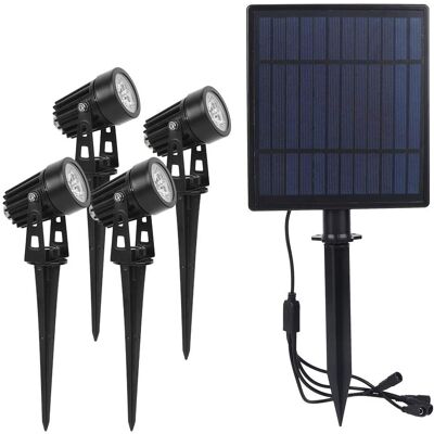 Sanko Poland Lampa solarna ogrodowa LED 4x3W 6000K zimna barwa czujnik zmierzchu Sanko Poland Lampa solarna ogrodowa LED 4x3W 6000K zimna barwa czujnik zmierzchu