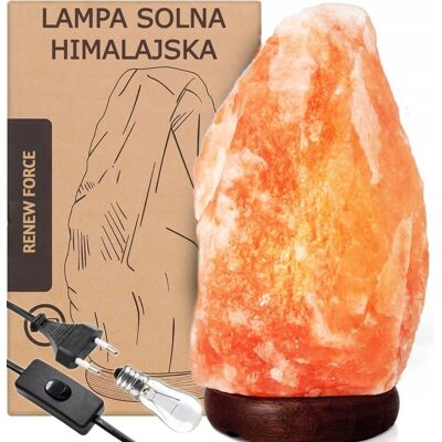 Renew Force LAMPA SOLNA 5-7kg NOCNA LAMPKA na biurko sól himalajska JONIZATOR NATURALNY Renew Force LAMPA SOLNA 5-7kg NOCNA LAMPKA na biurko sól himalajska JONIZATOR NATURALNY