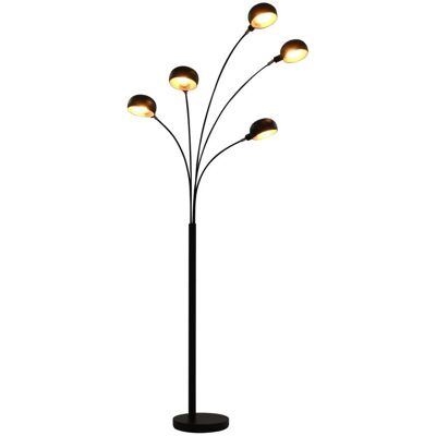 VMP Lampa stojąca, 200 cm, 5 x E14, czarno-złota VMP Lampa stojąca, 200 cm, 5 x E14, czarno-złota