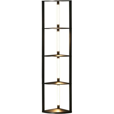 Homcom Lampa stojąca LED 24W z półkami, E27, do salonu Homcom Lampa stojąca LED 24W z półkami, E27, do salonu