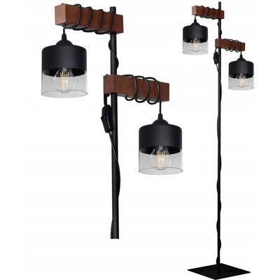 Adex LAMPA STOJĄCA PODŁOGOWA 015-STC LED LOFT E27 DREWNIANA DO SALONU SYPIALNI Adex LAMPA STOJĄCA PODŁOGOWA 015-STC LED LOFT E27 DREWNIANA DO SALONU SYPIALNI