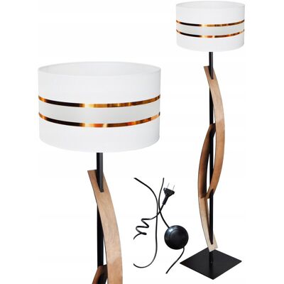 Adex LAMPA STOJĄCA PODŁOGOWA 096ST LED E27 ABAŻUR DREWNO SALON SYPIALNIA POKÓJ Adex LAMPA STOJĄCA PODŁOGOWA 096ST LED E27 ABAŻUR DREWNO SALON SYPIALNIA POKÓJ