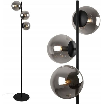 inna (Inny) LAMPA STOJĄCA PODŁOGOWA CZARNA GRAFITOWE KLOSZE KULE SZKLANE LOFT ELEGANCKA inna (Inny) LAMPA STOJĄCA PODŁOGOWA CZARNA GRAFITOWE KLOSZE KULE SZKLANE LOFT ELEGANCKA