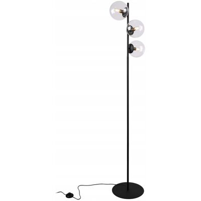 inna (Inny) LAMPA STOJĄCA PODŁOGOWA CZARNA PRZEZROCZYSTE KLOSZE KULE SZKLANE LOFT inna (Inny) LAMPA STOJĄCA PODŁOGOWA CZARNA PRZEZROCZYSTE KLOSZE KULE SZKLANE LOFT