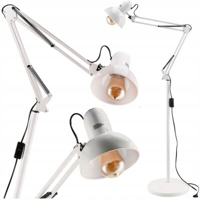 LED-ONE Lampa stojąca podłogowa loft na led E27 regulowana biała LED-ONE Lampa stojąca podłogowa loft na led E27 regulowana biała