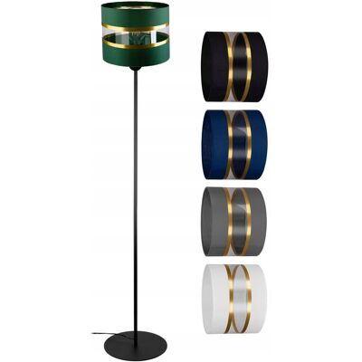 LED-ONE Lampa stojąca podłogowa loft na led E27 stała prosta z kloszem abażur 100cm LED-ONE Lampa stojąca podłogowa loft na led E27 stała prosta z kloszem abażur 100cm