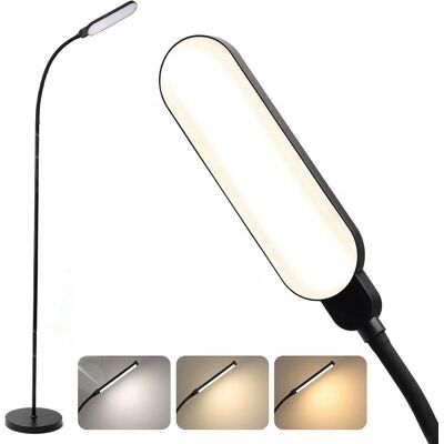 PLATINET Lampa Stojąca Podłogowa Signus Led 10w Nocna 150cm Regulacja Światła Czarna PLATINET Lampa Stojąca Podłogowa Signus Led 10w Nocna 150cm Regulacja Światła Czarna