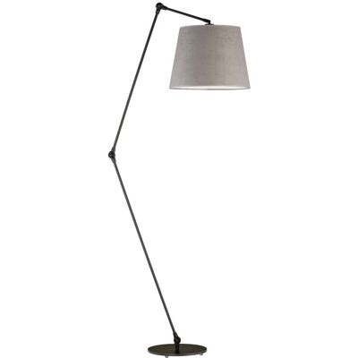 LYSNE Lampa stojąca z przegubem MANILA VELUR E27, szary LYSNE Lampa stojąca z przegubem MANILA VELUR E27, szary