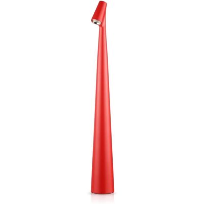 Interlook Lampa stołowa 43cm Bezprzewodowa lampka nocna z wbudowanym akumulatorem Lampka z dotykowym sterowaniem HMS-455-RED Interlook Lampa stołowa 43cm Bezprzewodowa lampka nocna z wbudowanym akumulatorem Lampka z dotykowym sterowaniem HMS-455-RED