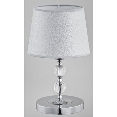 Lampa stołowa ALFA Emmanuelle 16716, E27, srebrna Lampa stołowa ALFA Emmanuelle 16716, E27, srebrna