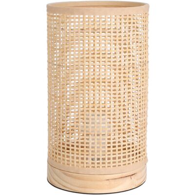 K-design Lampka Stołowa Naturalna - Rattan i Drewno K-design Lampka Stołowa Naturalna - Rattan i Drewno
