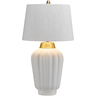 Lampa stołowa Elstead Bexley - Biało i szczotkowane mosiężne wykończenie Lampa stołowa Elstead Bexley - Biało i szczotkowane mosiężne wykończenie