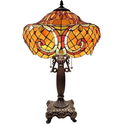 Inny producent Lampa stołowa Bieye L30783 w stylu Tiffany - barokowa, witrażowa Inny producent Lampa stołowa Bieye L30783 w stylu Tiffany - barokowa, witrażowa