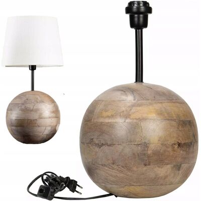 Skandi.pl LAMPA STOŁOWA BIURKOWA DREWNO MANGO E27 BOHO do salonu sypialni nocna 42cm Skandi.pl LAMPA STOŁOWA BIURKOWA DREWNO MANGO E27 BOHO do salonu sypialni nocna 42cm
