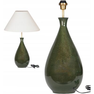 Skandi.pl LAMPA STOŁOWA BIURKOWA NOCNA E27 ZIELONA PODŁOGOWA 60cm do salonu sypialni Skandi.pl LAMPA STOŁOWA BIURKOWA NOCNA E27 ZIELONA PODŁOGOWA 60cm do salonu sypialni