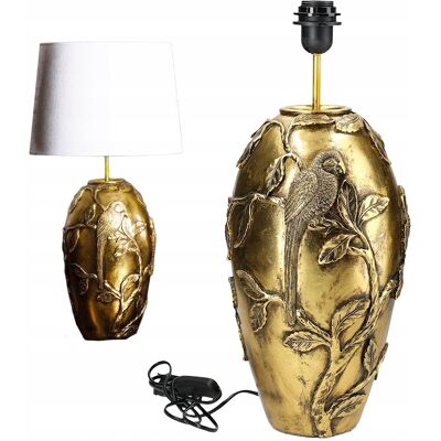 Skandi.pl LAMPA STOŁOWA BIURKOWA NOCNA E27 ZŁOTA RETRO PTAK do salonu sypialni DUŻA Skandi.pl LAMPA STOŁOWA BIURKOWA NOCNA E27 ZŁOTA RETRO PTAK do salonu sypialni DUŻA