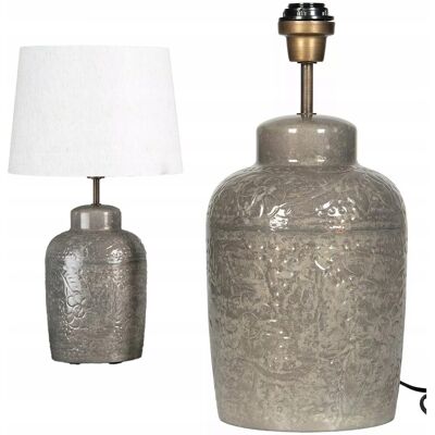 Skandi.pl LAMPA STOŁOWA BIURKOWA NOCNA LOFT 42cm E27 SZARA DO SALONU SYPIALNI DOMU Skandi.pl LAMPA STOŁOWA BIURKOWA NOCNA LOFT 42cm E27 SZARA DO SALONU SYPIALNI DOMU