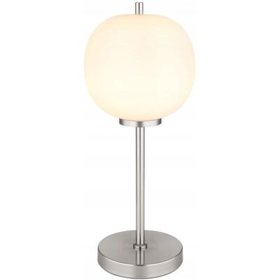 Lampa stołowa Globo Blacky i Srebrna - Styl Klasyczny Lampa stołowa Globo Blacky i Srebrna - Styl Klasyczny