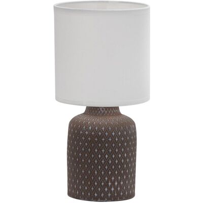 Candellux Lighting Lampa stołowa brązowa ceramika nocna Iner Candellux 41-79862 Candellux Lighting Lampa stołowa brązowa ceramika nocna Iner Candellux 41-79862