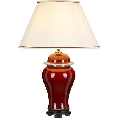 Oxblood ceramiczna lampa stołowa od Designer's Light Box - Lampa stołowa Oxblood ceramiczna lampa stołowa od Designer's Light Box - Lampa stołowa
