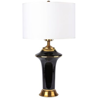 COMO HOME Lampa stołowa ceramiczna MODERN czarna COMO HOME Lampa stołowa ceramiczna MODERN czarna